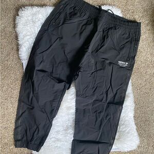 Adidas‎ The Brand With The 3 Stripes Black Windbreaker Track Swish Pants Size XL